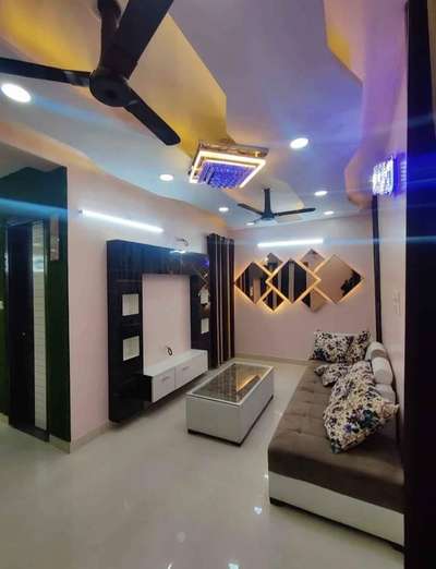 Ceiling, Furniture, Lighting, Living, Storage Designs by Interior Designer Rajesh Kumar, Faridabad | Kolo