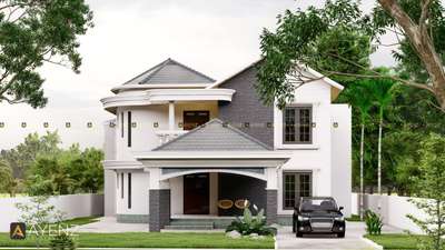 Exterior Designs by Civil Engineer Ayenz Construction, Kannur | Kolo