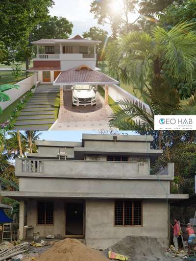 Exterior Designs by Civil Engineer Vaibhav  Sudhan, Thrissur | Kolo