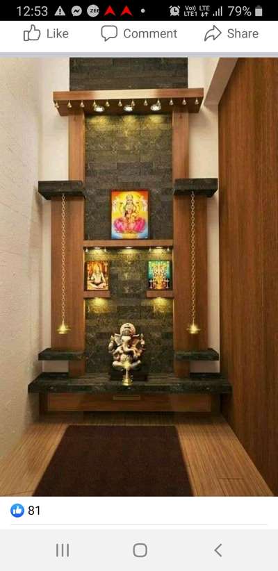 Lighting, Prayer Room, Storage Designs by Interior Designer Rajesh Gupta, Gurugram | Kolo