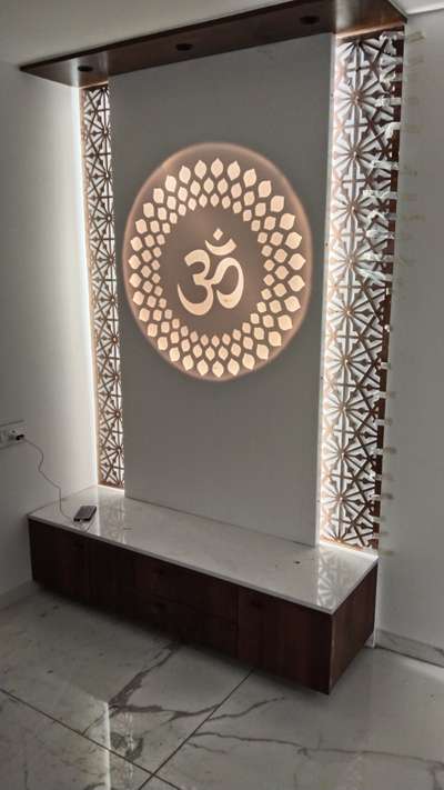 Prayer Room, Storage Designs by Electric Works Vinod Gurjar, Indore | Kolo