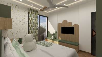 Furniture, Bedroom, Storage, Window, Wall Designs by Interior Designer Puneet  Jain , Noida | Kolo
