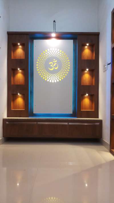 Lighting, Prayer Room, Storage Designs by Carpenter Ranjith Mohandas, Palakkad | Kolo