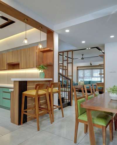 Dining, Furniture, Table, Lighting, Home Decor Designs by Contractor Asteroid constructions, Alappuzha | Kolo