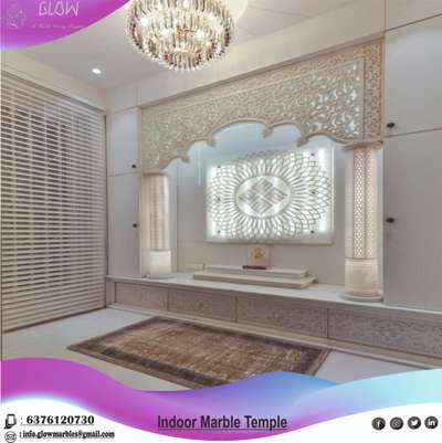Lighting, Prayer Room, Home Decor Designs by Building Supplies Glow Marble  A Marble Carving Company , Jaipur | Kolo
