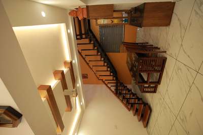 Staircase, Furniture, Ceiling, Dining Designs by Civil Engineer rinku kuriakose, Kottayam | Kolo