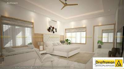 Ceiling, Furniture, Lighting, Bedroom, Home Decor Designs by Contractor Draftsman Design studio, Kozhikode | Kolo