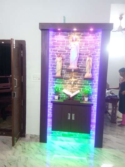 Prayer Room Designs by Carpenter nishanth Pv, Thrissur | Kolo