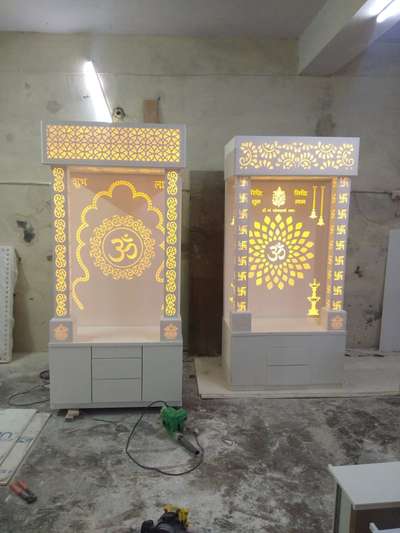 Lighting, Prayer Room, Storage Designs by Carpenter Nadeem Khan, Ghaziabad | Kolo