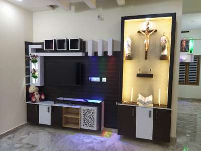 Prayer Room, Furniture, Living Designs by Carpenter navas ca, Kannur | Kolo
