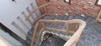 Staircase Designs by Carpenter Shameer Makolath, Kozhikode | Kolo