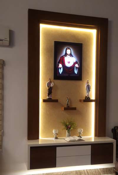 Home Decor, Lighting, Prayer Room, Storage Designs by Interior Designer Ramdas Raju Ramdas Raju, Thrissur | Kolo