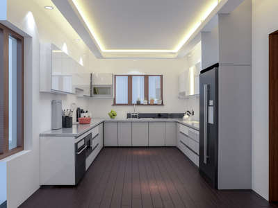 Lighting, Kitchen, Storage Designs by Interior Designer Vaishnavi Omanakuttan, Alappuzha | Kolo