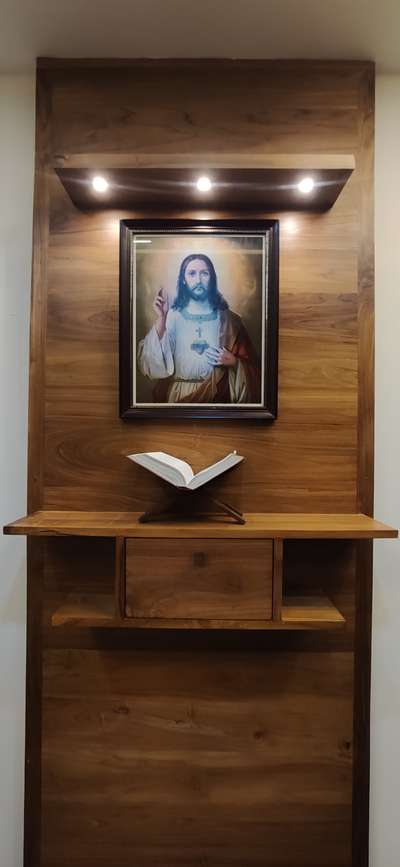 Lighting, Prayer Room, Storage Designs by Architect HOUSE OF  ATHENIA , Kollam | Kolo