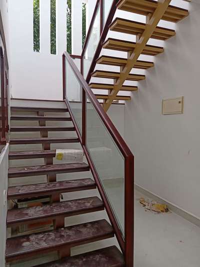 Staircase Designs by Contractor Anoop EC, Kottayam | Kolo
