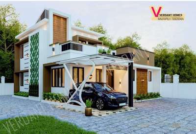 Exterior Designs by Contractor Unaize Ks, Kottayam | Kolo
