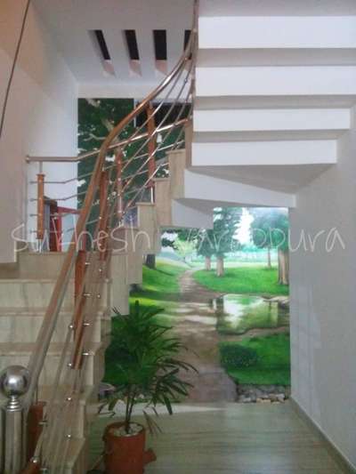 Wall, Staircase, Home Decor Designs by Service Provider sukhesh varappura, Kozhikode | Kolo