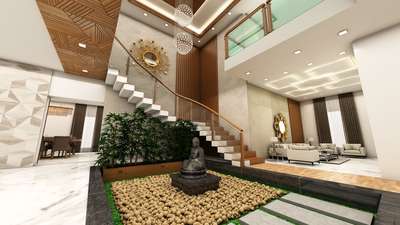Home Decor, Living, Lighting, Staircase Designs by Civil Engineer EVA ARCHITECTS, Pathanamthitta | Kolo