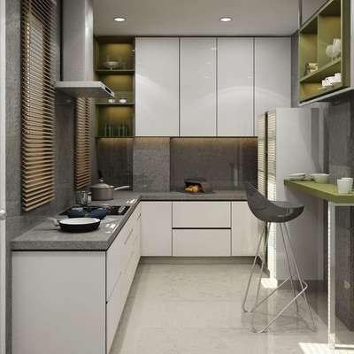 Kitchen, Lighting, Storage Designs by Interior Designer Designer Sami Khan, Delhi | Kolo