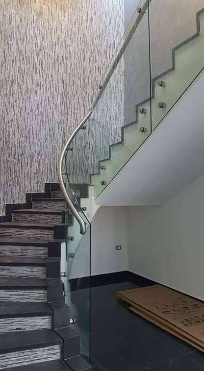Staircase Designs by Fabrication & Welding AkSHAY RAMANUNNI, Thrissur | Kolo