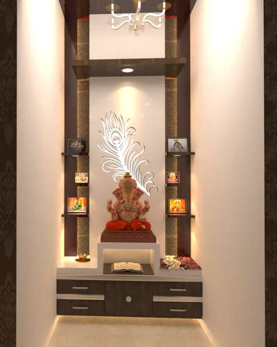 Prayer Room Designs by 3D & CAD jslee urban  designers, Jaipur | Kolo