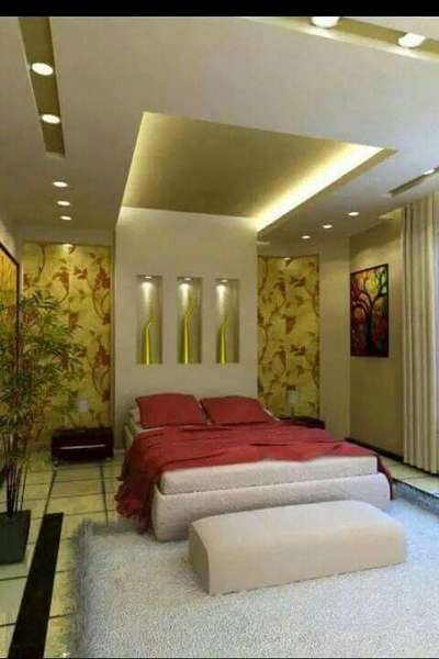 Furniture, Storage, Wall, Bedroom, Lighting Designs by Contractor Coluar Decoretar Sharma Painter Indore, Indore | Kolo