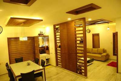 Living, Dining, Furniture, Ceiling, Lighting Designs by Interior Designer blueleafarchitects interiors, Kozhikode | Kolo