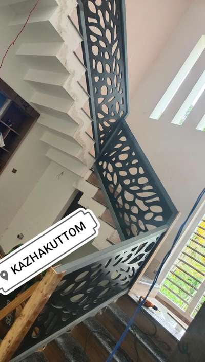 Staircase Designs by Interior Designer Ambience CNC Laser Cutting Hub, Thiruvananthapuram | Kolo