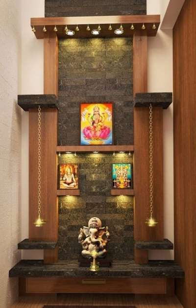 Lighting, Prayer Room, Storage Designs by Building Supplies Ashok Kumar, Gautam Buddh Nagar | Kolo