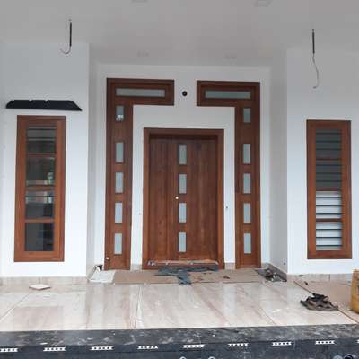 Door, Flooring Designs by Painting Works hari hari, Alappuzha | Kolo