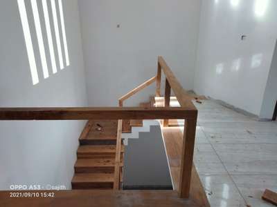 Staircase Designs by Carpenter sajith  Kaniyali , Malappuram | Kolo
