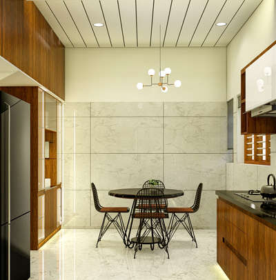 Dining, Furniture, Table, Storage, Kitchen Designs by Architect Krishnanand S, Kollam | Kolo
