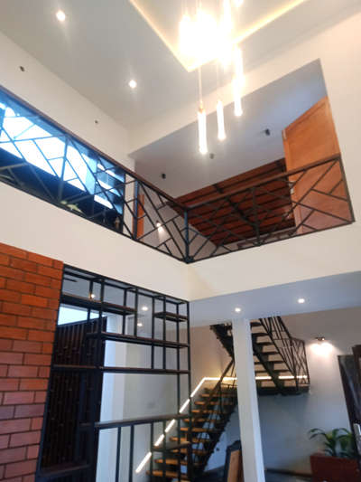 Ceiling, Lighting, Staircase Designs by Contractor Raj kumar, Pathanamthitta | Kolo