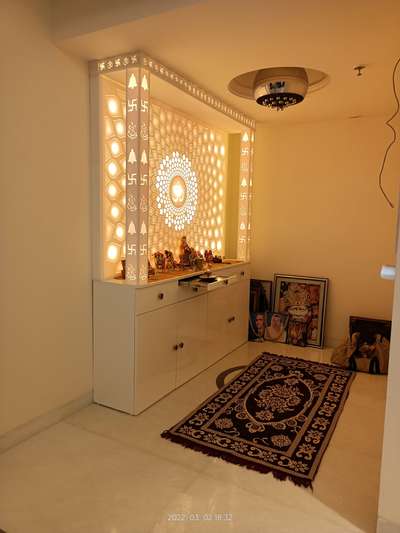 Lighting, Prayer Room, Storage Designs by Contractor Khushal Interiors nd decorate, Delhi | Kolo