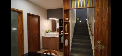 Door, Storage, Staircase, Home Decor, Dining Designs by Contractor Udayan Udayan, Thrissur | Kolo