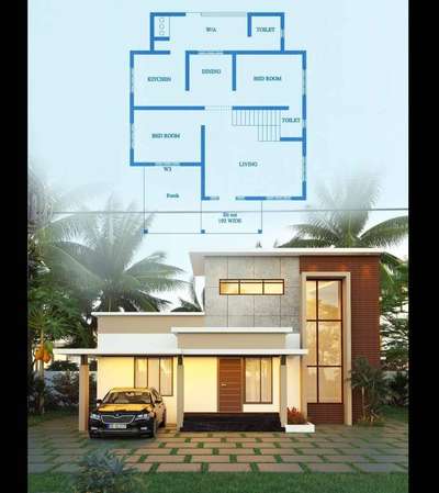 Exterior, Plans Designs by Contractor Dinesh Kalarikkal, Malappuram | Kolo