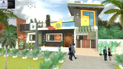 Exterior Designs by Civil Engineer Mohit Bhati, Dewas | Kolo
