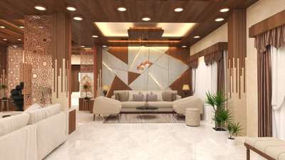 Ceiling, Lighting, Living, Furniture, Wall Designs by Interior Designer Mak Bhardwaj, Delhi | Kolo