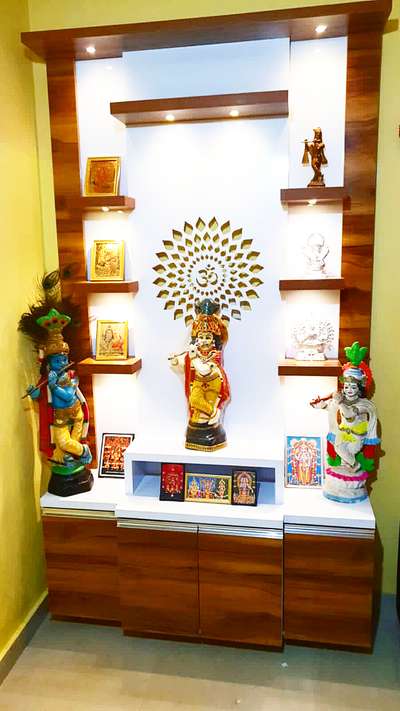 Storage, Prayer Room Designs by Carpenter Ajeesh K S A, Thrissur | Kolo