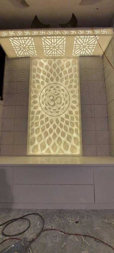Prayer Room, Storage, Lighting Designs by Carpenter Nishar Ahmad, Ghaziabad | Kolo