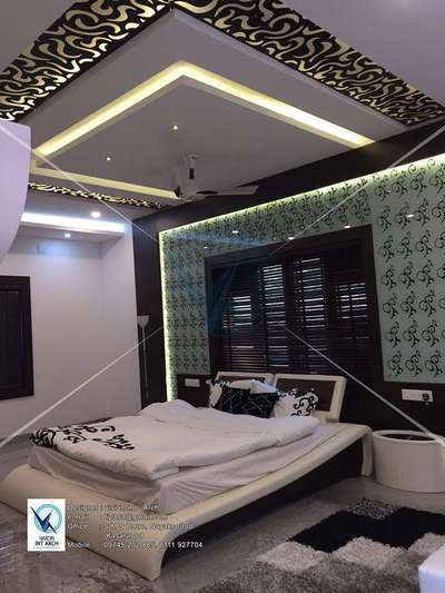 Bedroom, Furniture, Lighting, Ceiling Designs by 3D & CAD Faizal Interior Arcowo, Kasaragod | Kolo