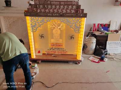 Prayer Room, Storage Designs by Contractor ratan suthar, Chittorgarh | Kolo