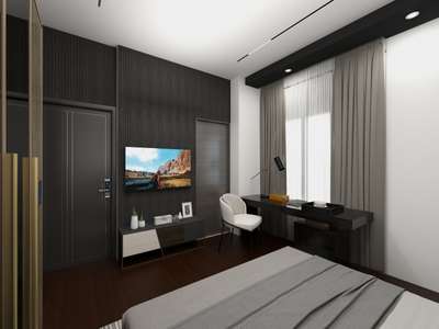 Bedroom, Furniture, Storage, Lighting, Wall Designs by Interior Designer ibrahim badusha, Thrissur | Kolo
