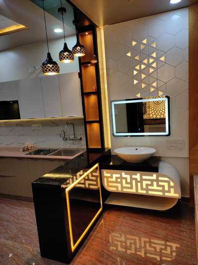 Bathroom, Lighting Designs by Interior Designer Acharaj  kumar, Jaipur | Kolo