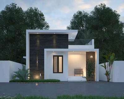 Exterior, Lighting Designs by Contractor A HOME BUILDERS anu mol mathew, Kottayam | Kolo