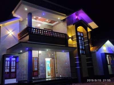 Exterior, Lighting, Home Decor Designs by Architect sarath sasi, Alappuzha | Kolo