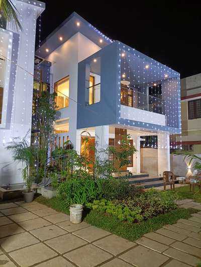 Exterior, Lighting Designs by Contractor The Craft Builders and  Interiors kollam, Kollam | Kolo
