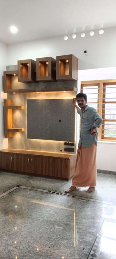 Living, Lighting, Storage, Flooring, Window Designs by Carpenter Binu mn binu, Ernakulam | Kolo