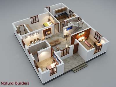 Plans Designs by Architect Shihaj Natural builders, Alappuzha | Kolo