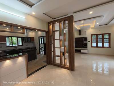 Ceiling, Kitchen, Lighting, Storage Designs by Building Supplies A to Z Builders  Developers , Thiruvananthapuram | Kolo